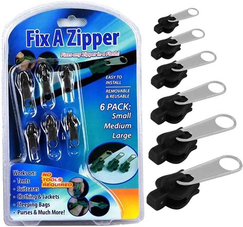 Fix a zip zipper repair kit - Jan 23, 2024 · Pull the fabric, not the zipper. Use needle-nose pliers or tweezers to get a better grip. Slowly ease the fabric from the zipper slider and gradually slide the zipper pull tab up or down for the final release. Use petroleum jelly: Use a lubricant like petroleum jelly on the stuck teeth. 